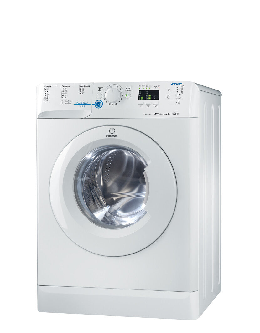 Indesit XWA 71483X W EU wasmachine Voorlader 7 kg 1400 RPM Wit