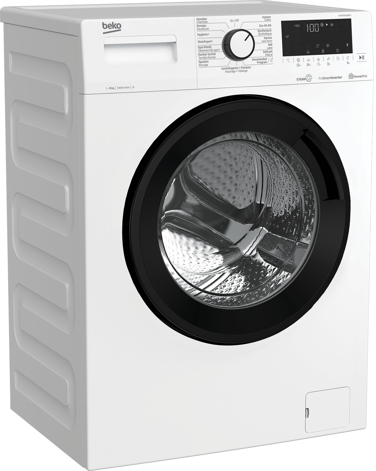 Beko WTV8716XBWST washing machine Front loader 8 kg 1400 RPM White