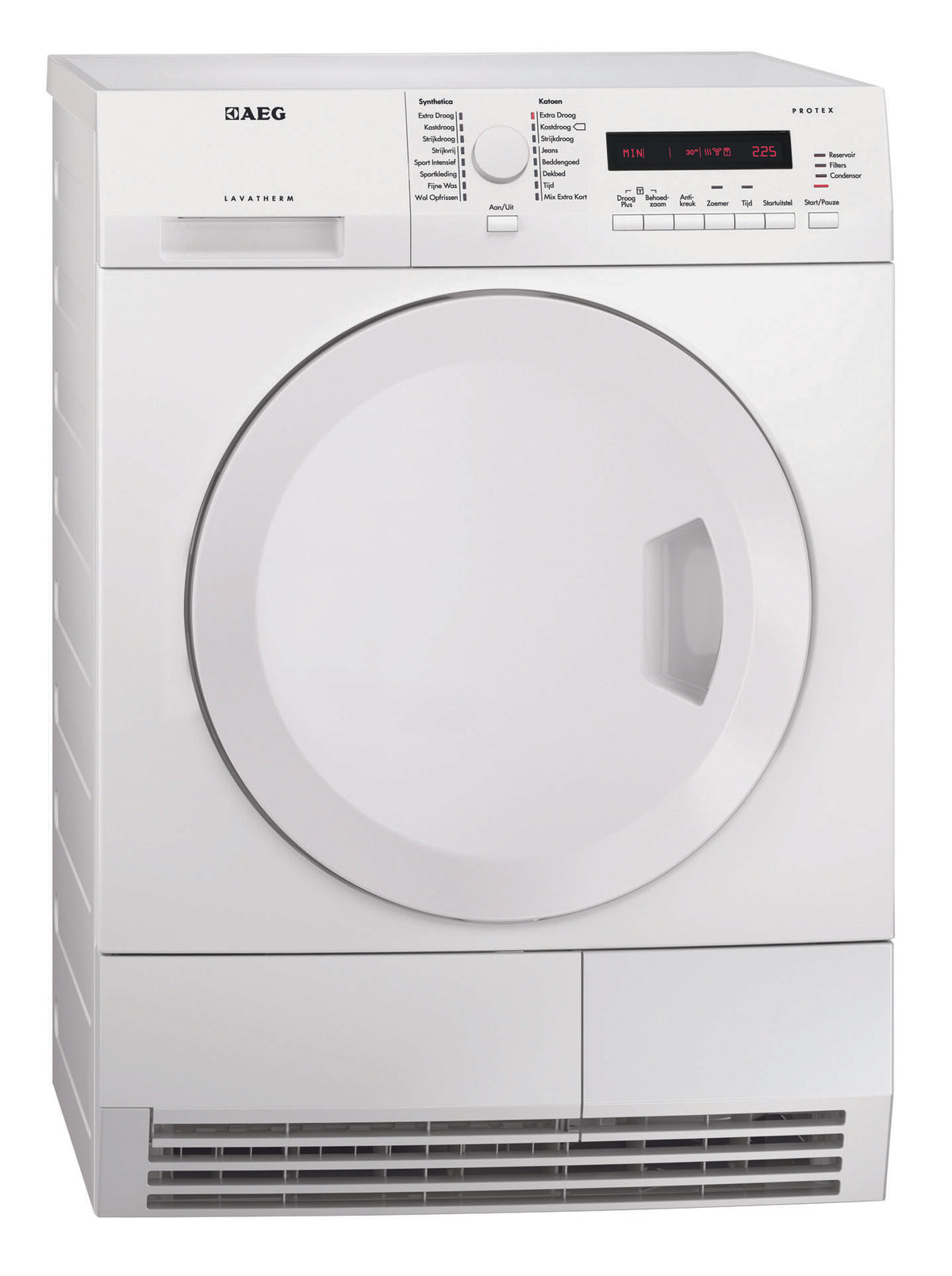 AEG T71272NAC wasdroger Vrijstaand Voorlader 7 kg Wit