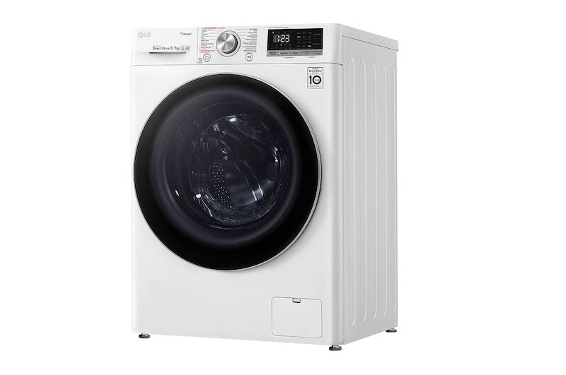 LG F4DN508S1 Was-droogcombinatie Vrijstaand Voorlader Wit