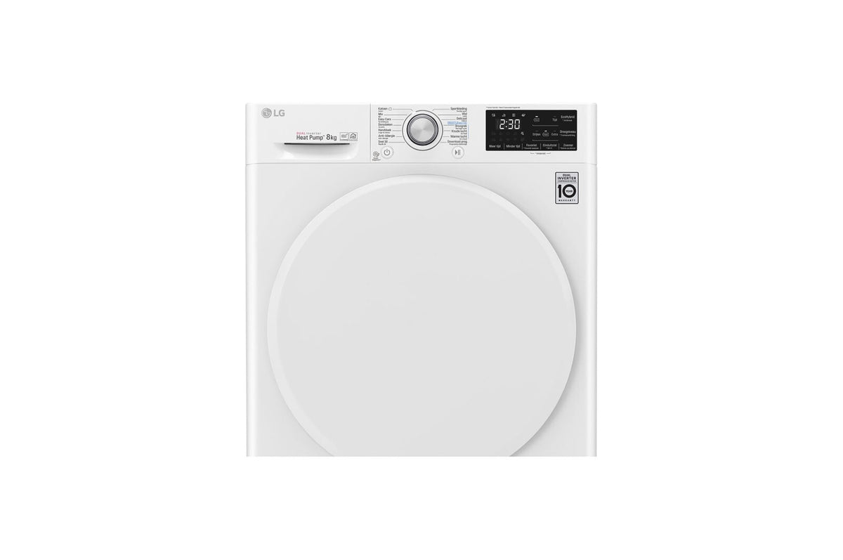 LG RC80U2AV0Q wasdroger Vrijstaand Voorlader 8 kg Wit