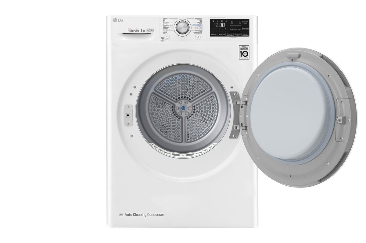 LG RC80U2AV0Q wasdroger Vrijstaand Voorlader 8 kg Wit