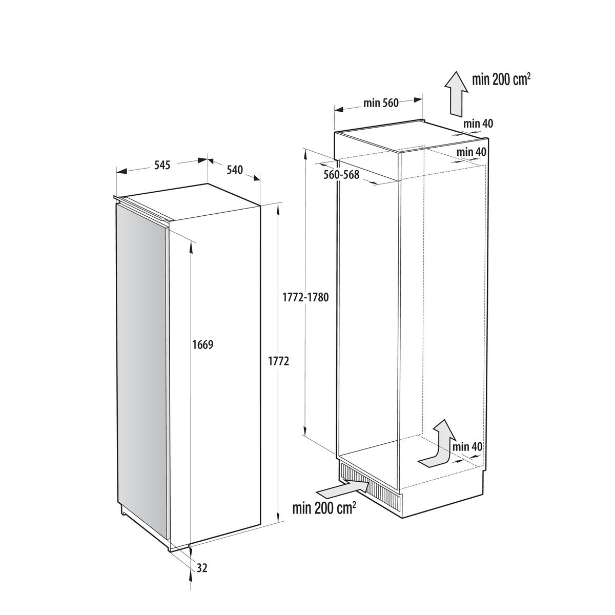Hisense RL3B303SAWC koelkast Ingebouwd 280 l Wit