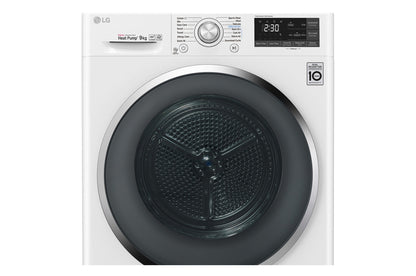 LG RC90U2AV2W wasdroger Vrijstaand Voorlader 9 kg Wit