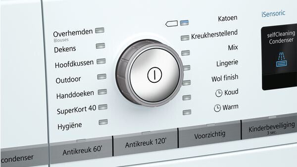 Siemens iQ700 WT44W563NL wasdroger Vrijstaand Voorlader 9 kg Wit