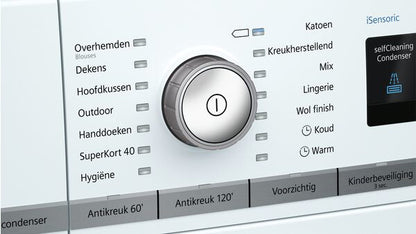 Siemens iQ700 WT44W563NL wasdroger Vrijstaand Voorlader 9 kg Wit