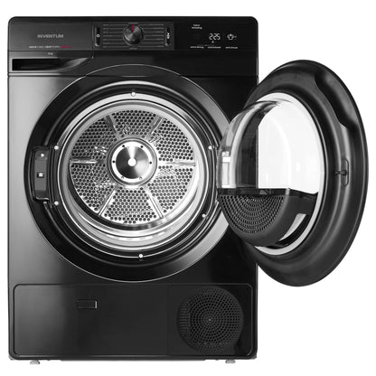 Inventum VDW9001B wasdroger Vrijstaand Voorlader 9 kg Zwart