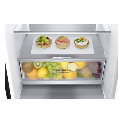 LG GBB72MCUGN koel-vriescombinatie Vrijstaand 384 l Zwart