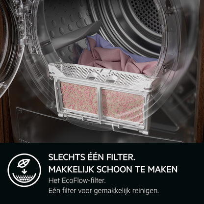 AEG Series 7000 TR718A2B wasdroger Vrijstaand Voorlader 8 kg Wit