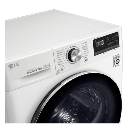 LG RC90V9AV2W wasdroger Vrijstaand Voorlader 9 kg Wit