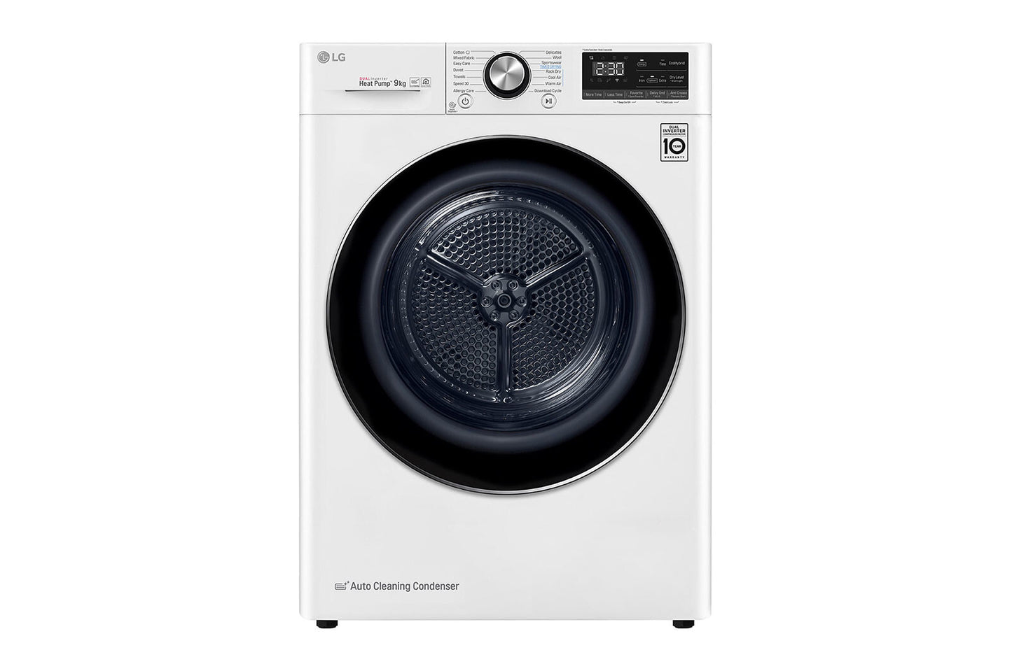LG RC90V9AV3Q wasdroger Vrijstaand Voorlader 9 kg Wit