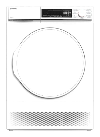 Sharp KDNC8PW1BE wasdroger Vrijstaand Voorlader 8 kg Wit