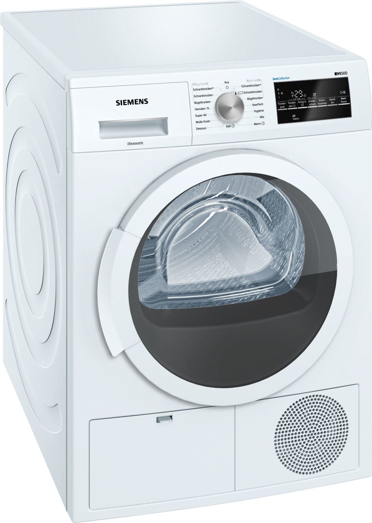 Siemens WT46G4G0 wasdroger Vrijstaand Voorlader 9 kg Wit
