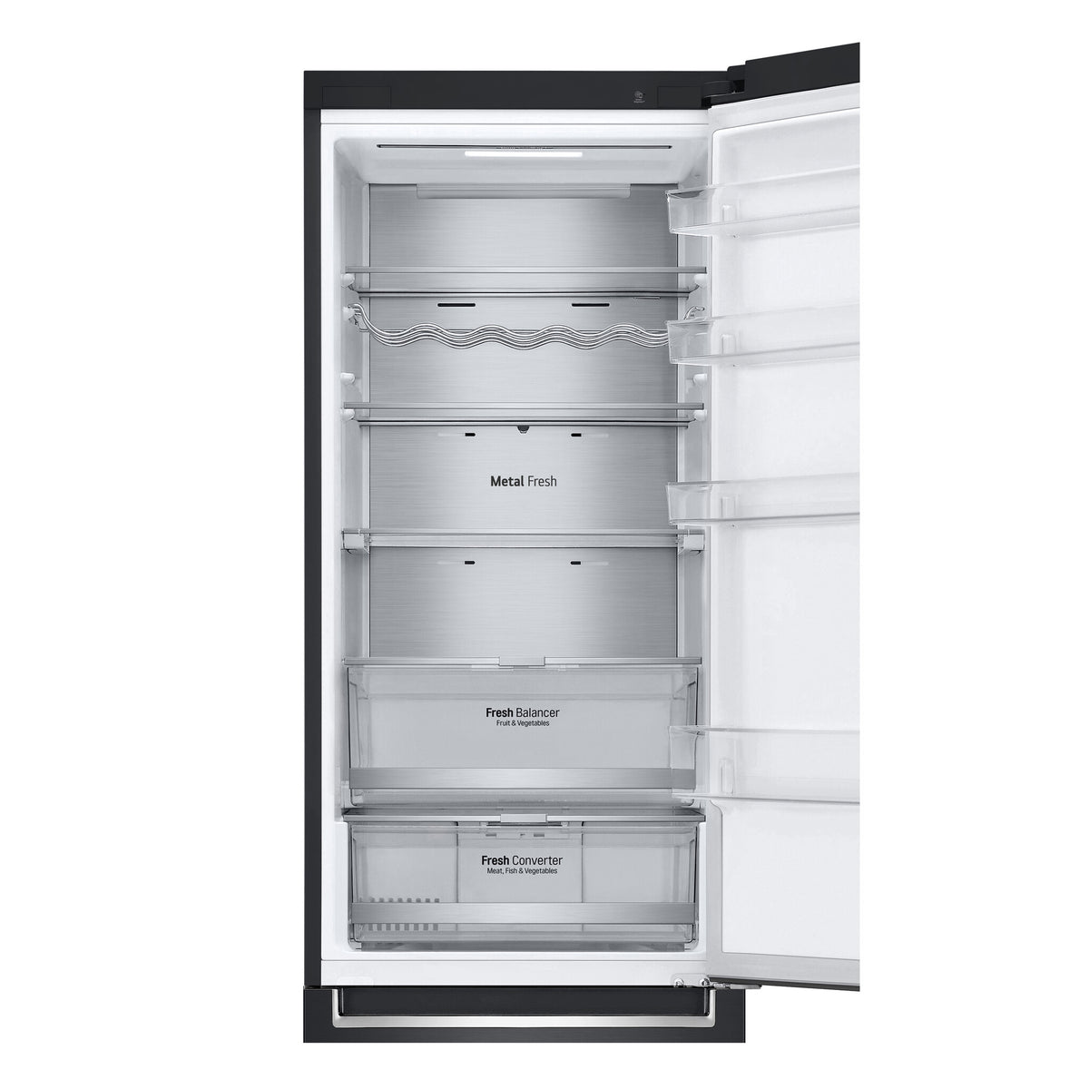 LG GBB72MCUGN koel-vriescombinatie Vrijstaand 384 l Zwart