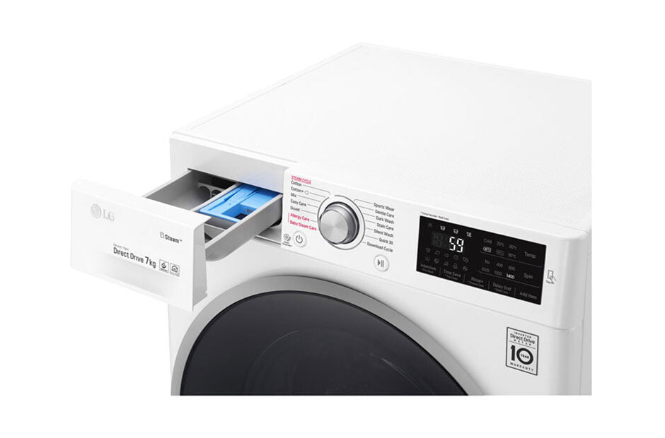 LG FH4J6QS7 wasmachine Voorlader 7 kg 1400 RPM Wit