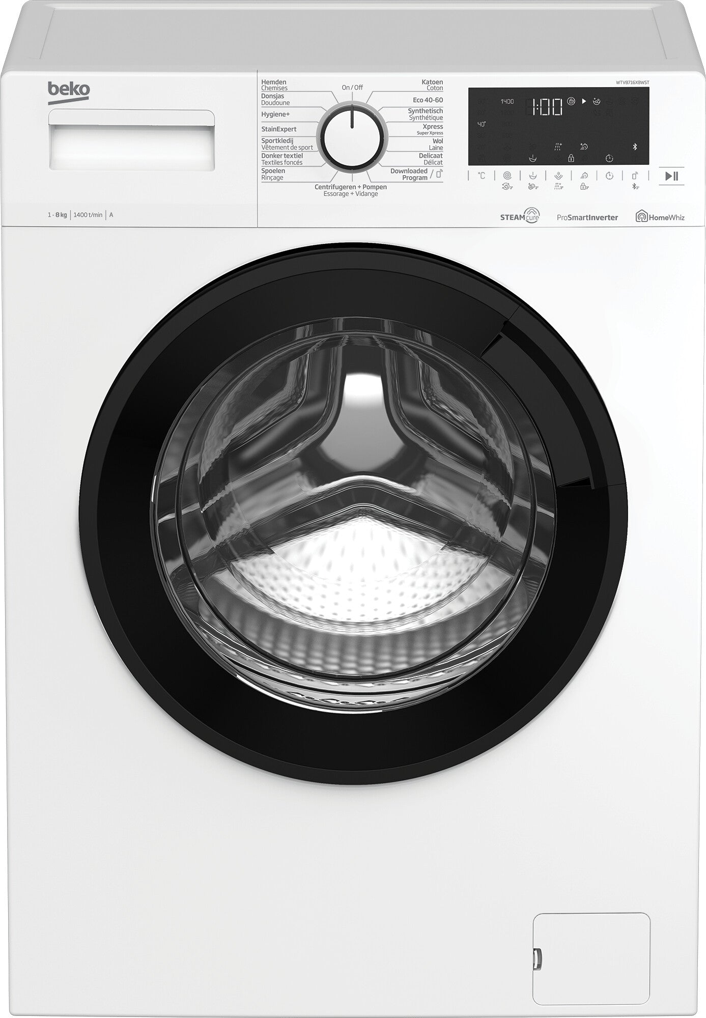 Beko WTV8716XBWST wasmachine Voorlader 8 kg 1400 RPM Wit