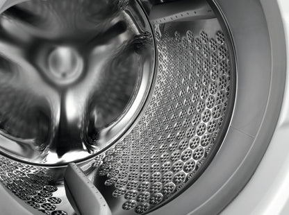 AEG L8FE96CS wasmachine Voorlader 9 kg 1600 RPM Roestvrijstaal, Wit