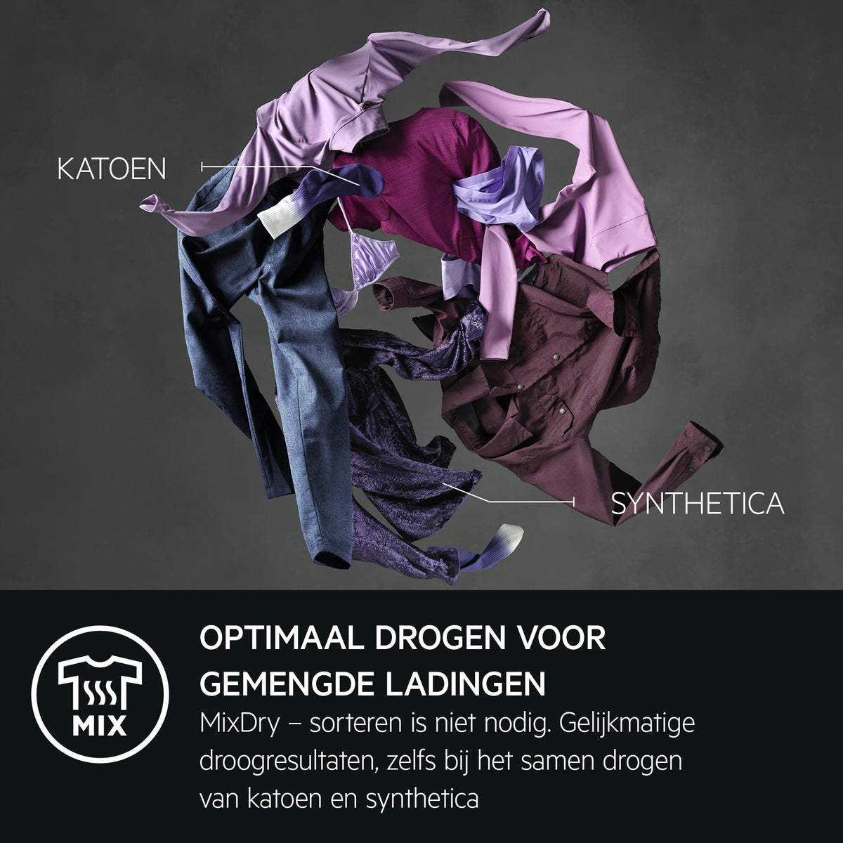 AEG Series 7000 TR718A2B wasdroger Vrijstaand Voorlader 8 kg Wit