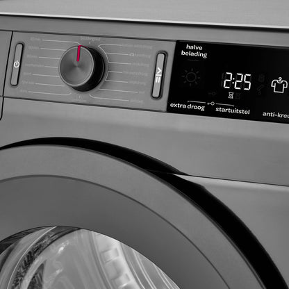 Inventum VDW9001B wasdroger Vrijstaand Voorlader 9 kg Zwart