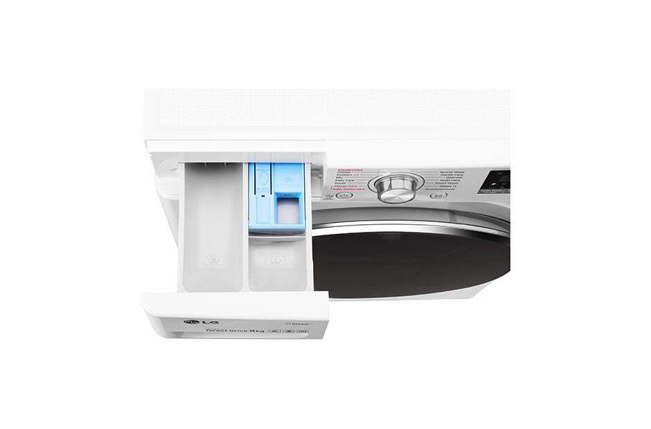 LG F4J7VY2WD wasmachine Voorlader 9 kg 1400 RPM Wit
