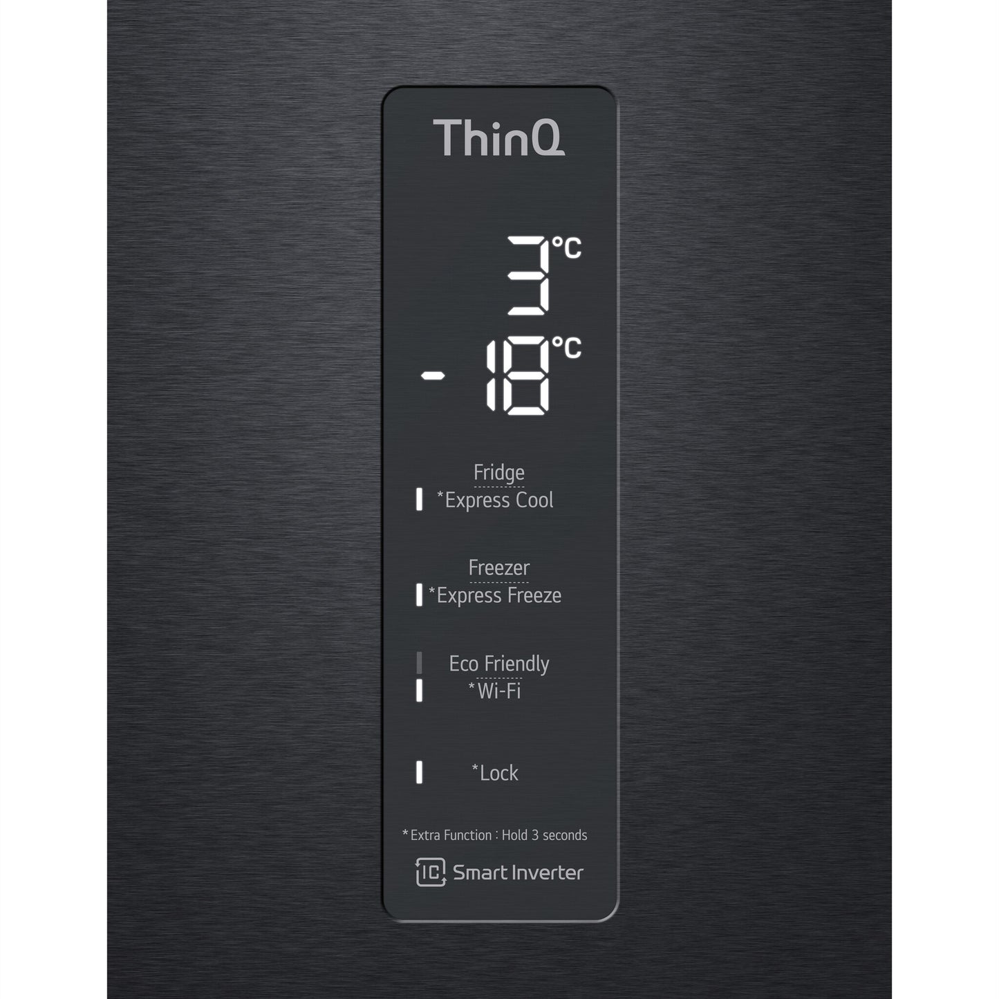 LG GBB72MCUGN koel-vriescombinatie Vrijstaand 384 l Zwart