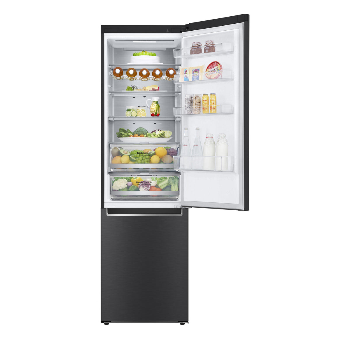 LG GBB72MCUGN koel-vriescombinatie Vrijstaand 384 l Zwart