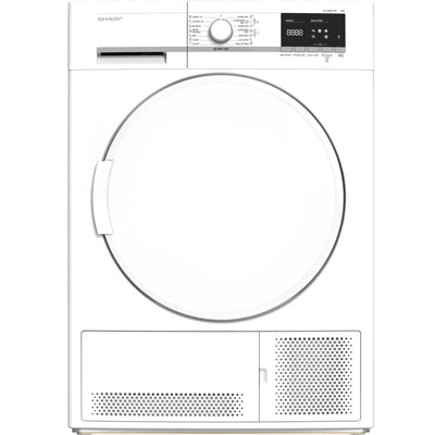 Sharp KD-GCB8S7PW9 wasdroger Vrijstaand Voorlader 8 kg Wit
