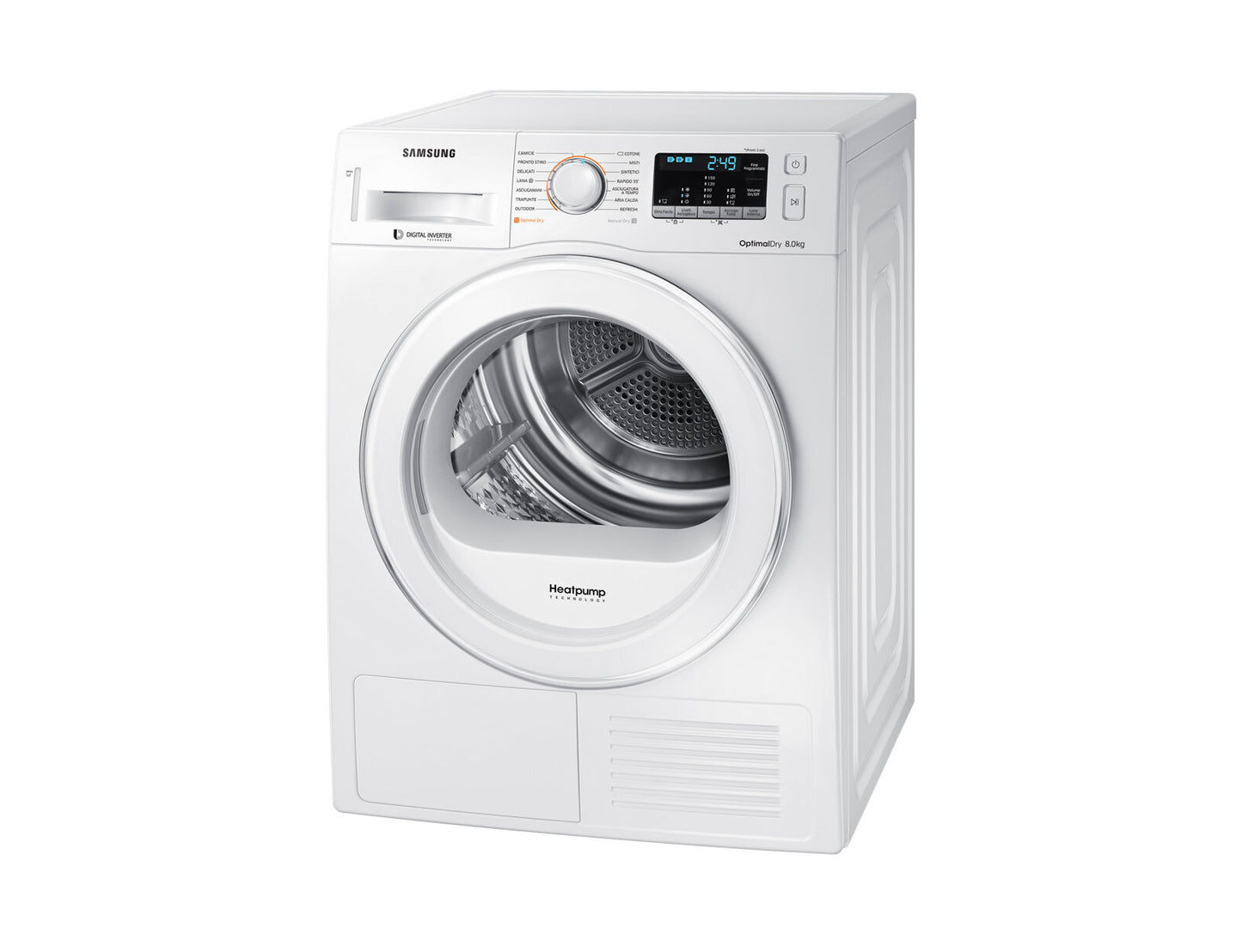 Samsung DV80M5210IW wasdroger Vrijstaand Voorlader 8 kg Wit
