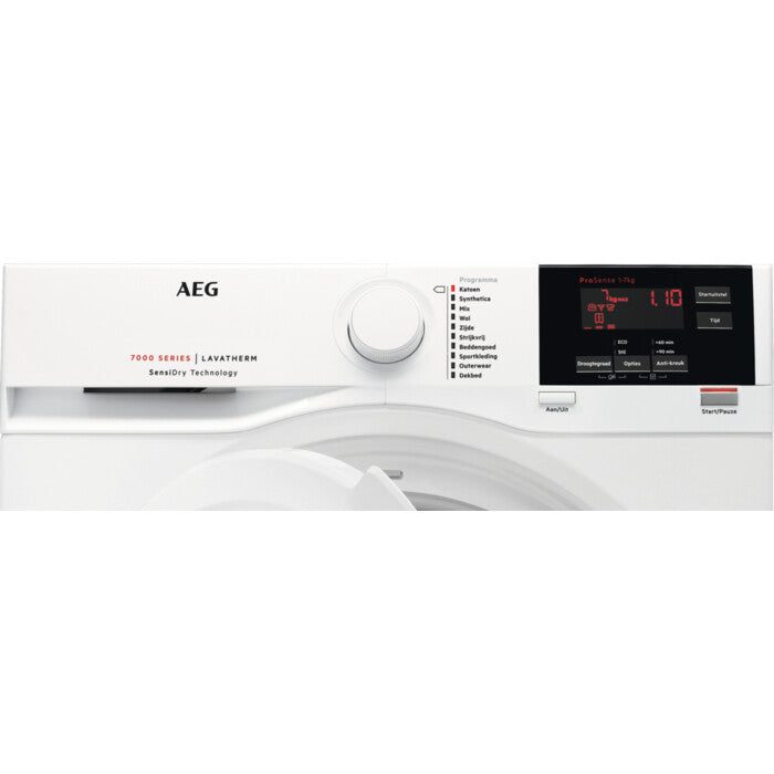 AEG T7DBN611 wasdroger Vrijstaand Voorlader 7 kg Wit