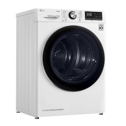 LG RC90V9AV2W wasdroger Vrijstaand Voorlader 9 kg Wit