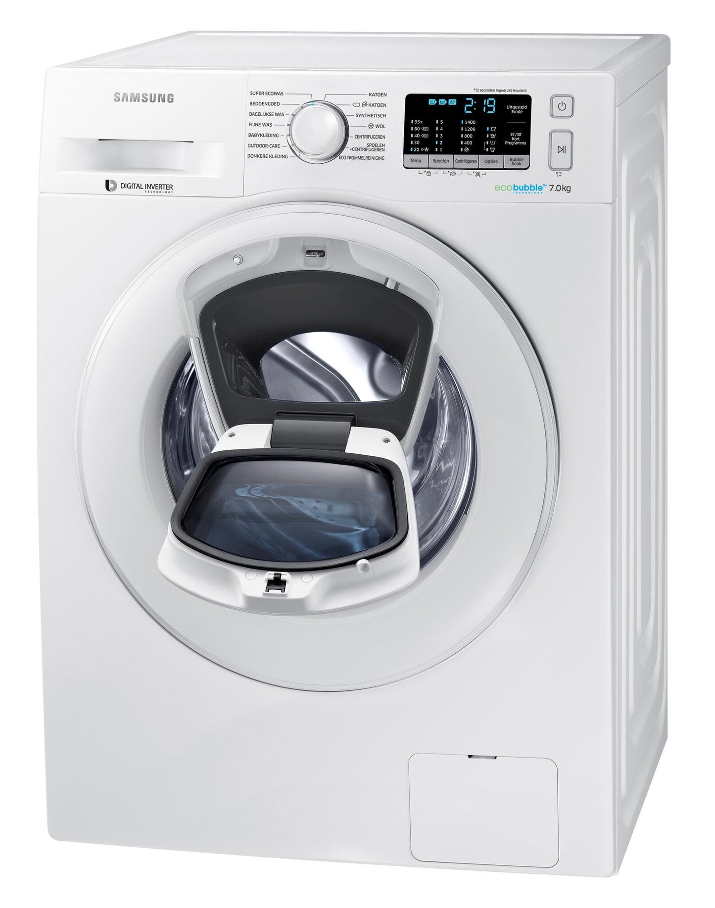 Samsung WW70K5400WW wasmachine Voorlader 7 kg 1400 RPM Wit