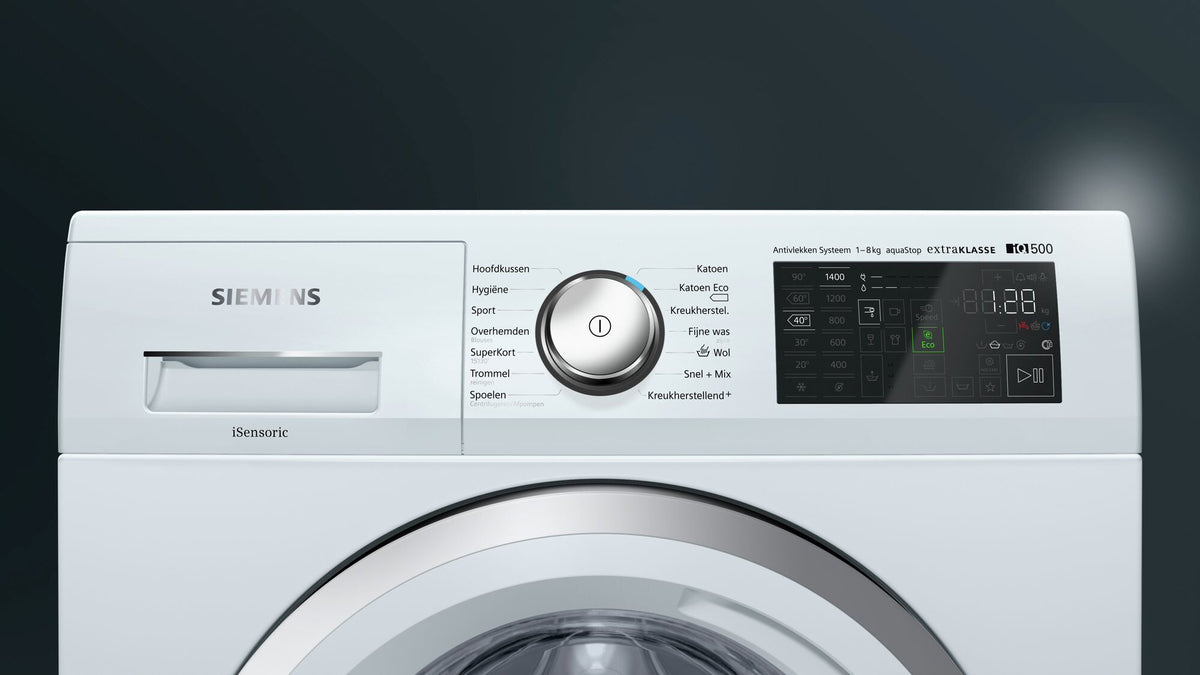 Siemens iQ500 WM14T590NL wasmachine Voorlader 8 kg 1400 RPM Wit