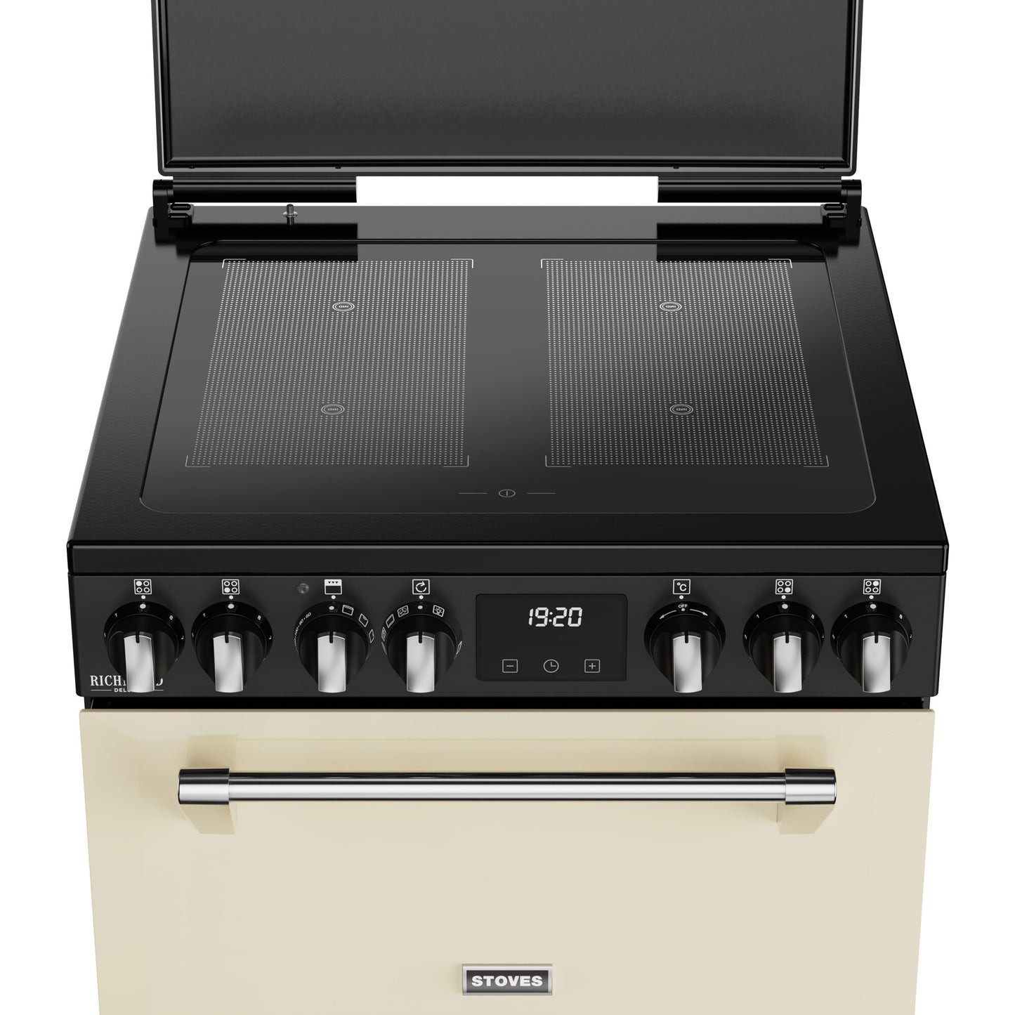 Stoves 444411848 fornuis Vrijstaand fornuis Electrisch Inductiekookplaat zones Crème