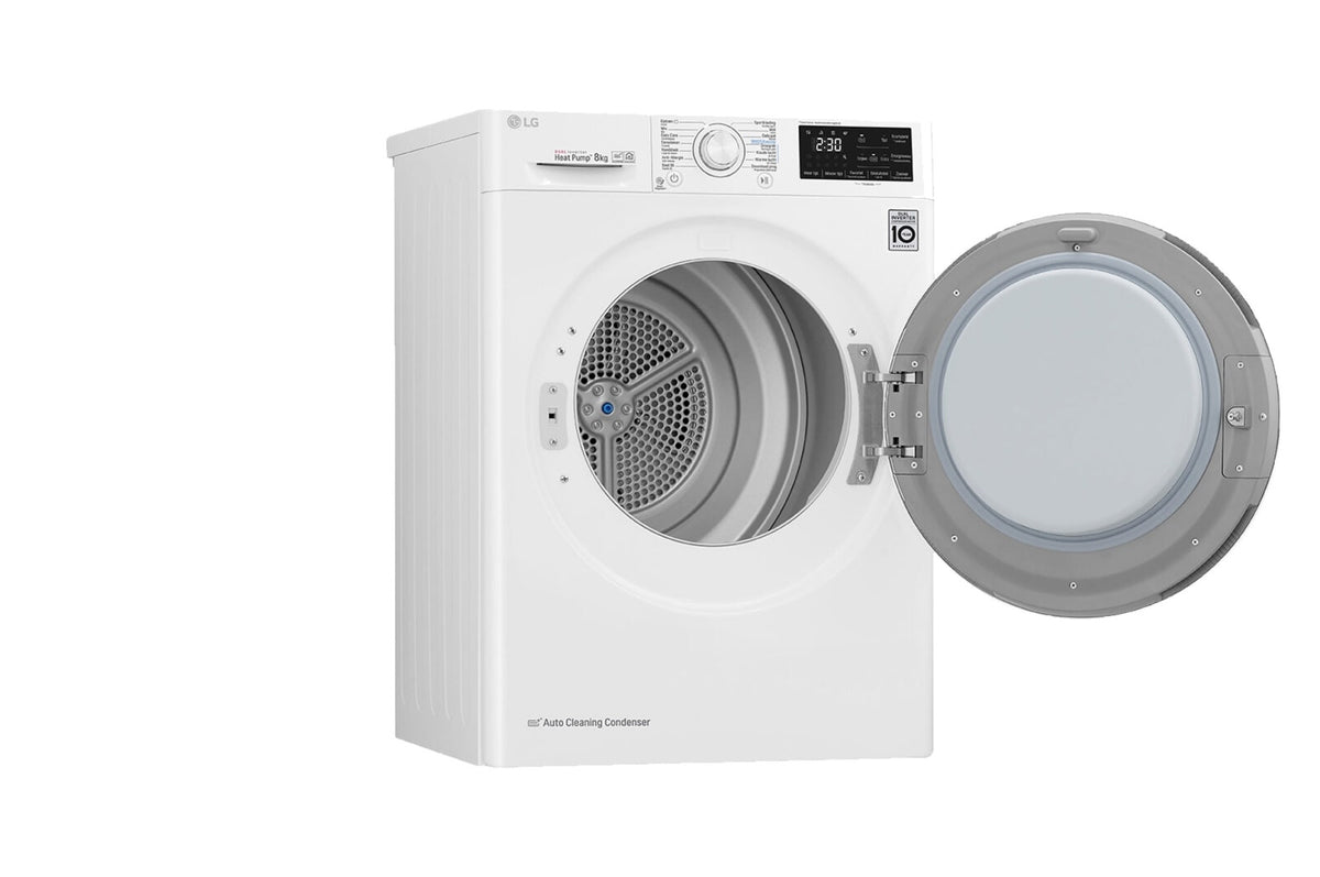 LG RC80U2AV0Q wasdroger Vrijstaand Voorlader 8 kg Wit
