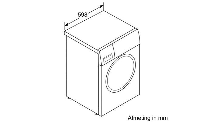 Siemens WM16W461NL wasmachine Voorlader 8 kg 1600 RPM Wit