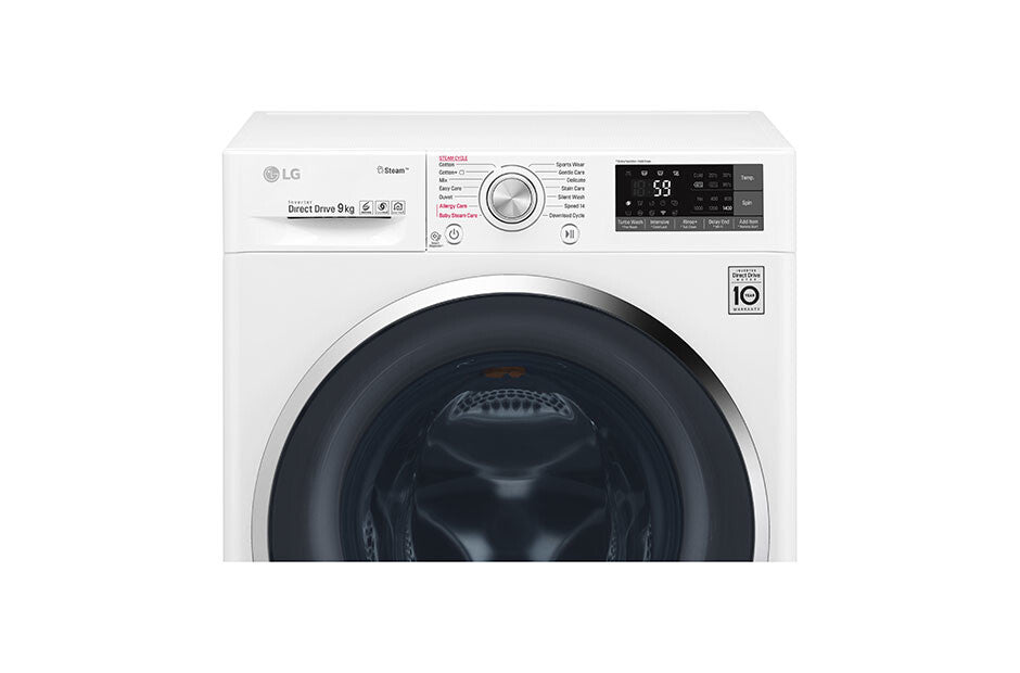 LG F4J7VY2WD wasmachine Voorlader 9 kg 1400 RPM Wit