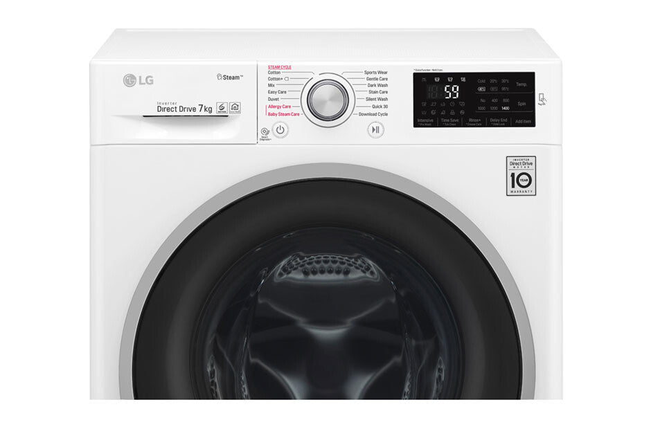 LG FH4J6QS7 wasmachine Voorlader 7 kg 1400 RPM Wit