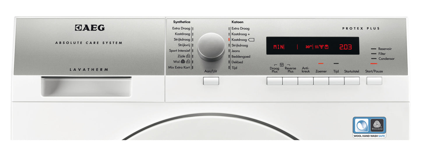 AEG T76785NIH wasdroger Vrijstaand Voorlader 8 kg