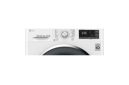 LG RC90U2AV2W wasdroger Vrijstaand Voorlader 9 kg Wit