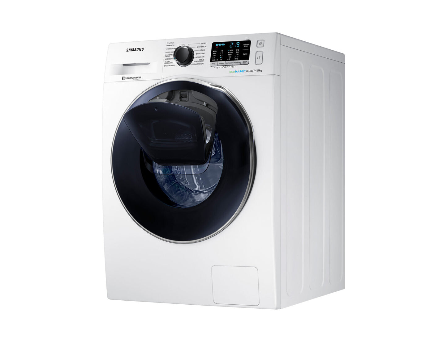 Samsung WD80K5A00OW Was-droogcombinatie Vrijstaand Voorlader Wit