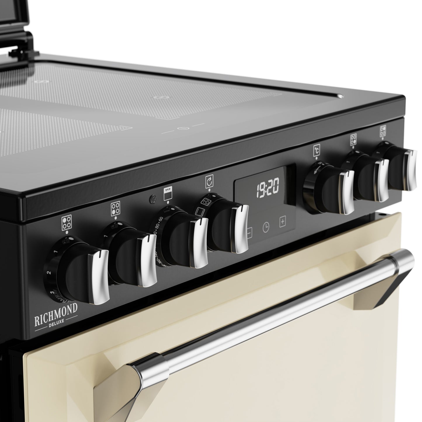 Stoves 444411848 fornuis Vrijstaand fornuis Electrisch Inductiekookplaat zones Crème