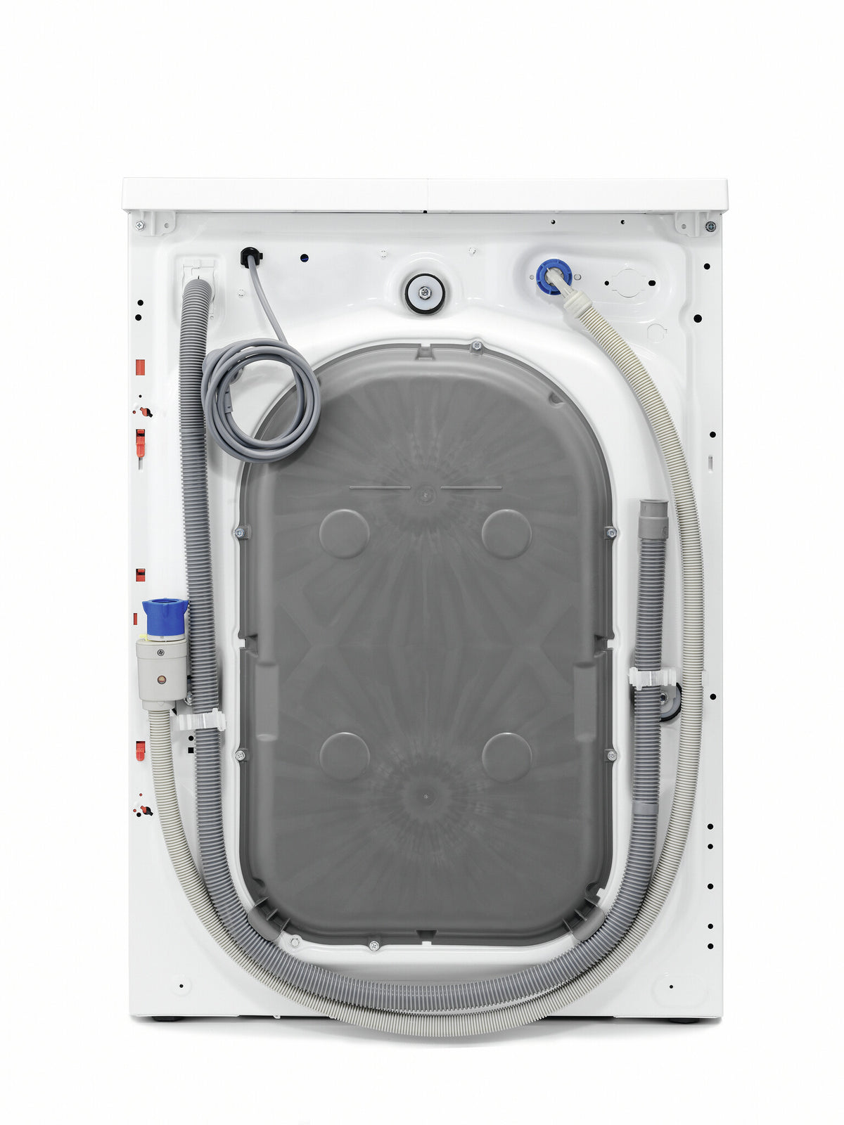 AEG L8FE96CS wasmachine Voorlader 9 kg 1600 RPM Roestvrijstaal, Wit