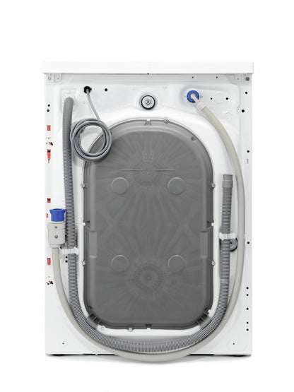 AEG L8FE96CS wasmachine Voorlader 9 kg 1600 RPM Roestvrijstaal, Wit