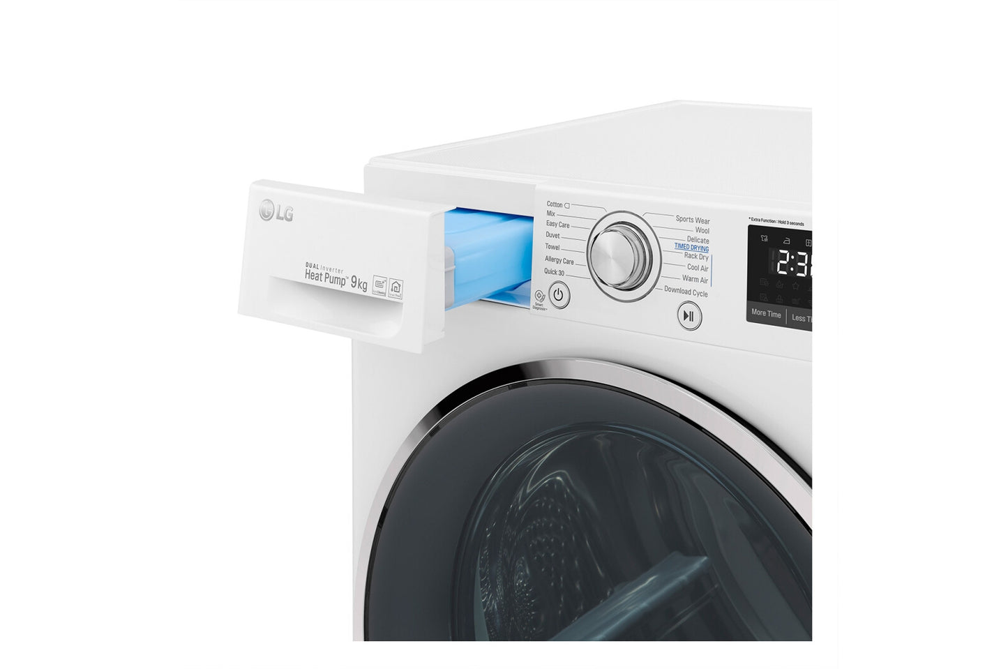 LG RC90U2AV2W wasdroger Vrijstaand Voorlader 9 kg Wit