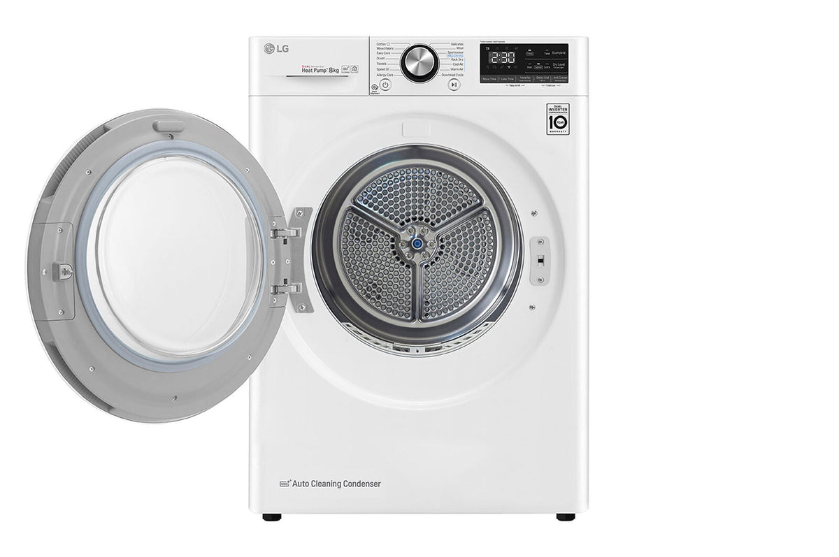 LG RC80V9AV4Q wasdroger Vrijstaand Voorlader 8 kg Wit