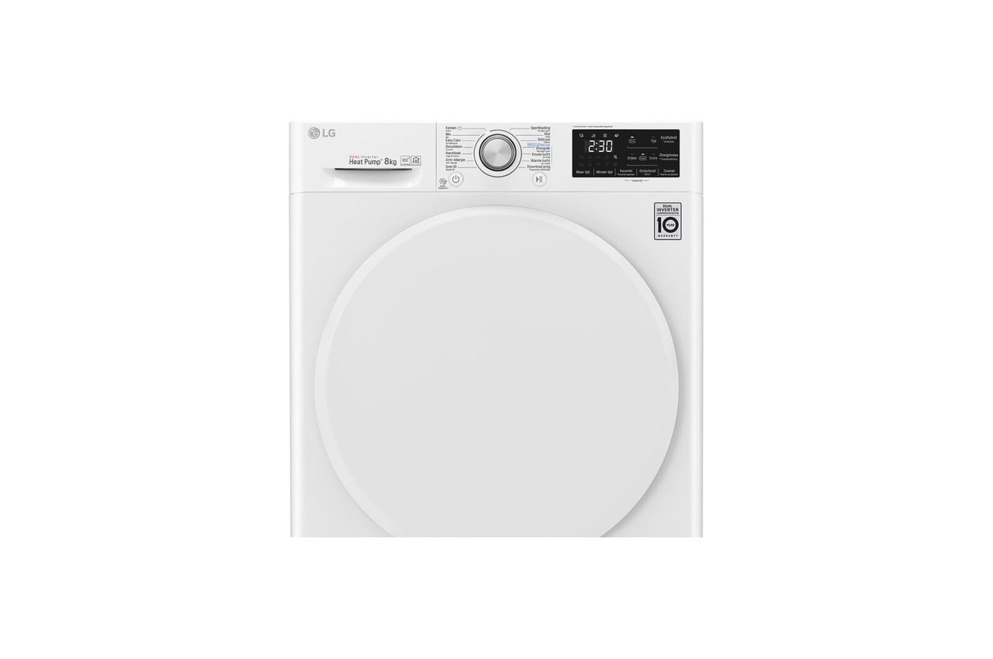 LG RC80U2AV0Q wasdroger Vrijstaand Voorlader 8 kg Wit