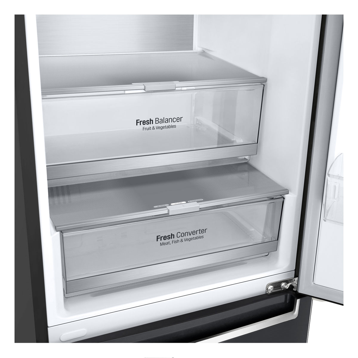 LG GBB72MCUGN koel-vriescombinatie Vrijstaand 384 l Zwart