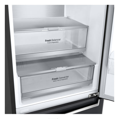 LG GBB72MCUGN koel-vriescombinatie Vrijstaand 384 l Zwart