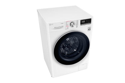 LG F4DN508S1 Was-droogcombinatie Vrijstaand Voorlader Wit