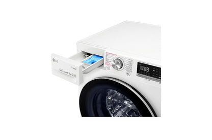 LG F4DN508S1 Was-droogcombinatie Vrijstaand Voorlader Wit